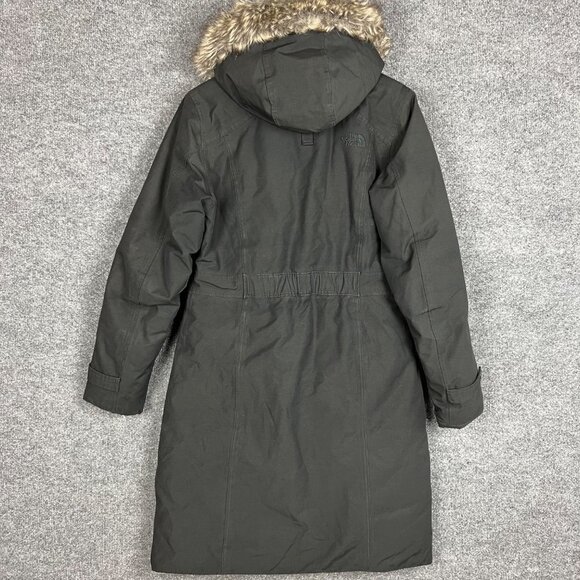 THE NORTH FACE HYVENT ARCTIC PARKA DOWN FUR HOOD LONG BLACK COAT JACKET WOMEN - Picture 2 of 11